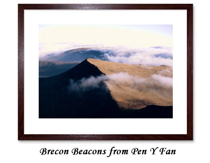 Brecon Beacons from Pen y Fan Framed Print